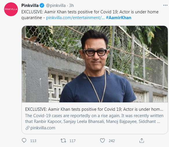 Aamir khan's covid 
