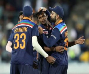 Indian team before final T20 match