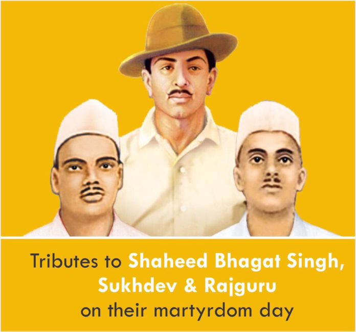 Sugdev Raj Guru Shaheed Bhagat Singh, Sukhdev and Rajguru remember the sacrifice
