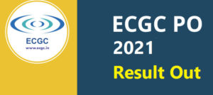 ECGC PO Result 2021 Probationary Officer