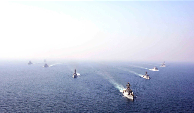 naval exercise in indian ocean