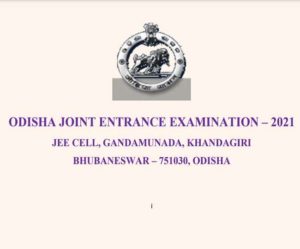 OJEE 2021 Odisha joint exam postponed