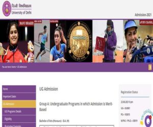 DU Admission 2021 363881 registration for UG