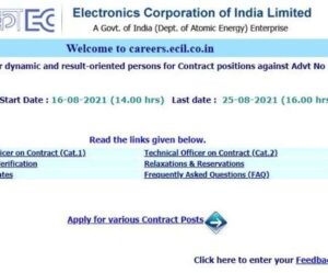 ECIL Recruitment 2021 Vacancies