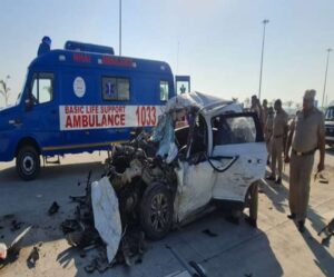 Accident On Express Way Brezza