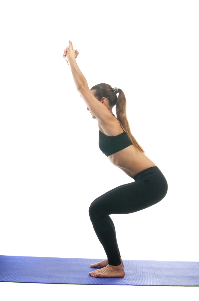 chair yoga pose