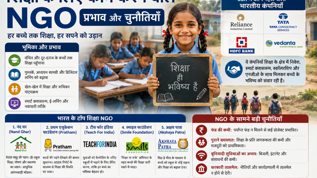 शिक्षा के लिए काम करने वाले NGO