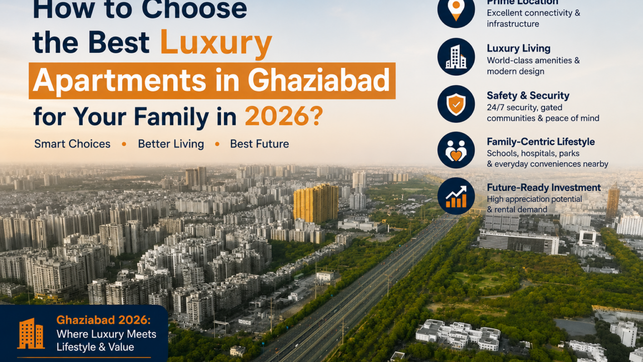 How to Choose the Best Luxury Apartments in Ghaziabad for Your Family in 2026?