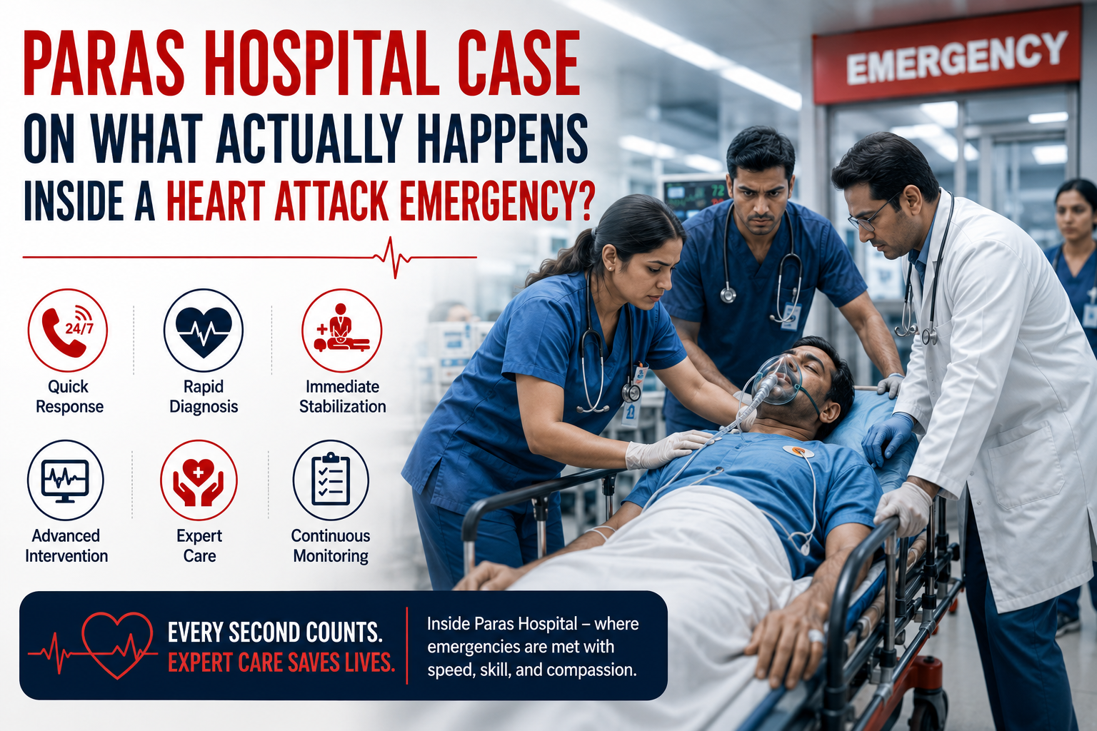Paras Hospital Case on What Actually Happens Inside a Heart Attack Emergency?