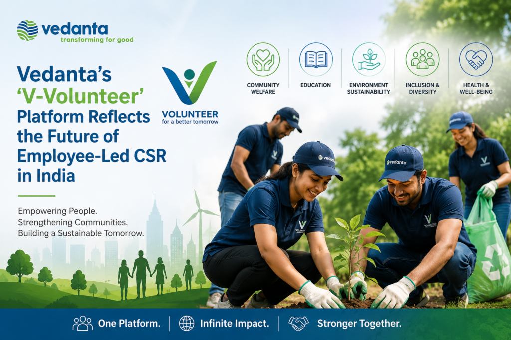 Vedanta’s ‘V-Volunteer’ Platform Reflects the Future of Employee-Led CSR in India